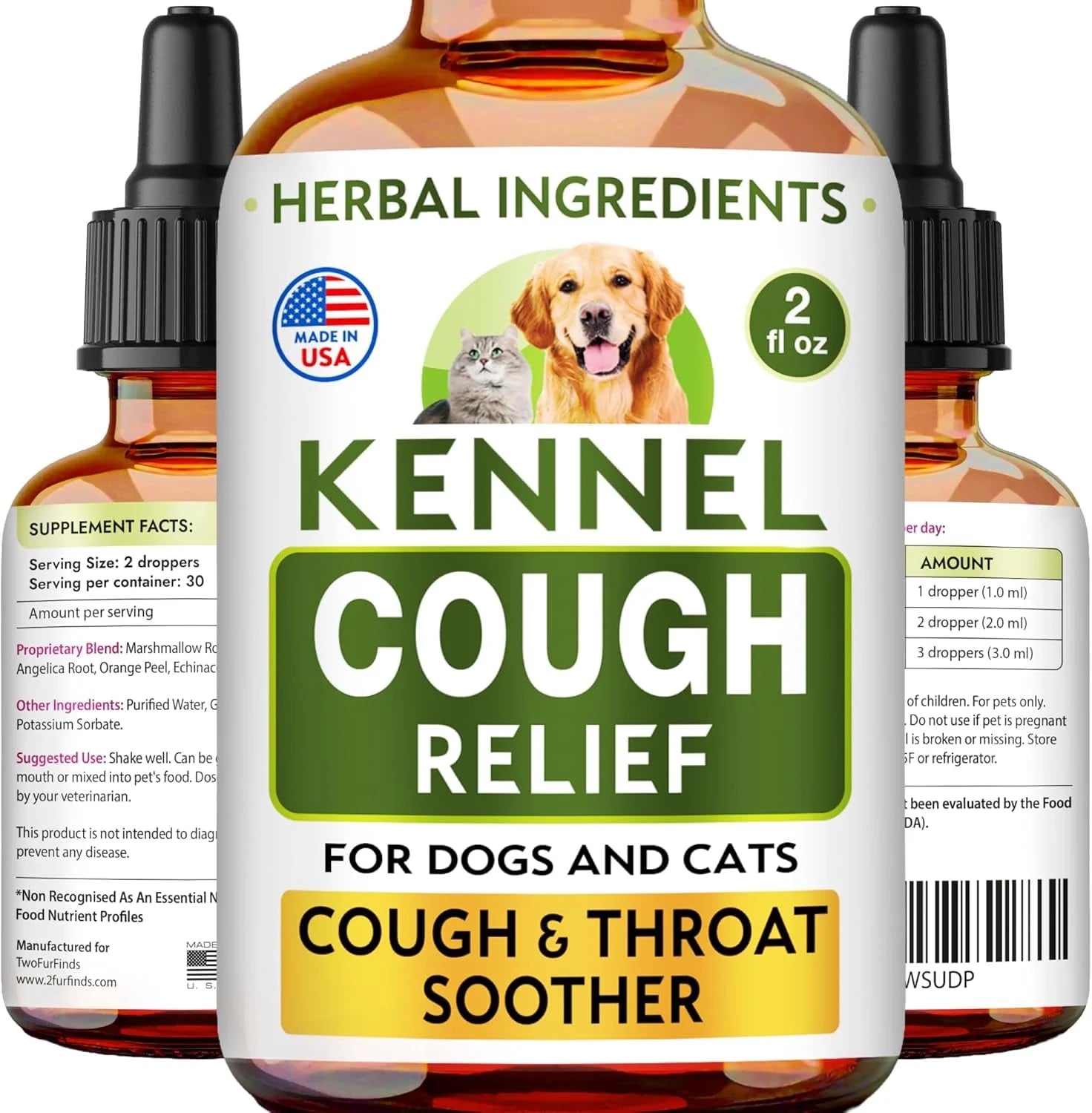 Cough Relief for Pets – Natural Throat Soother Drops for Dogs & Cats