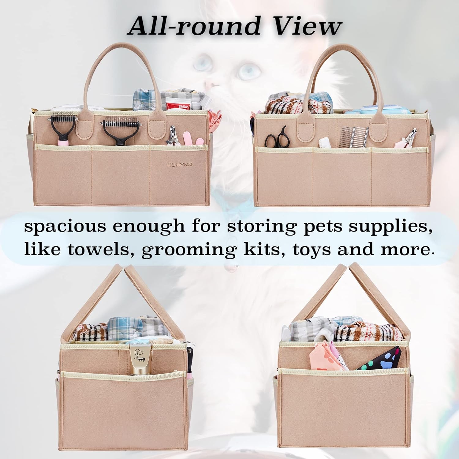 Pet Grooming Tote Bag – Convenient Storage for Grooming Tools & Accessories