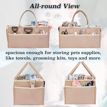 Pet Grooming Tote Bag – Convenient Storage for Grooming Tools & Accessories