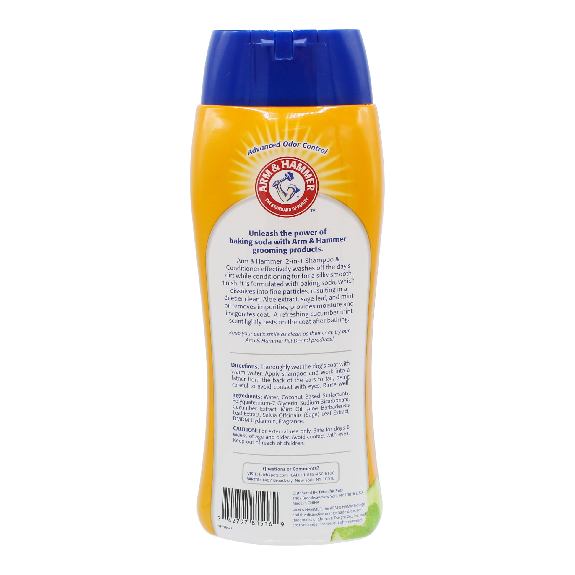 2 in 1 Dog Shampoo Cucumber Mint 590ml