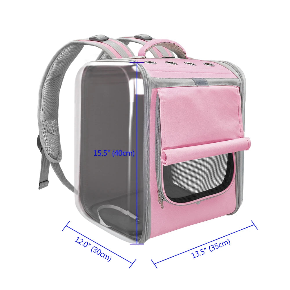 Breathable Pet Carrier Backpack – Comfortable Travel Bag for Cats & Small Dogs