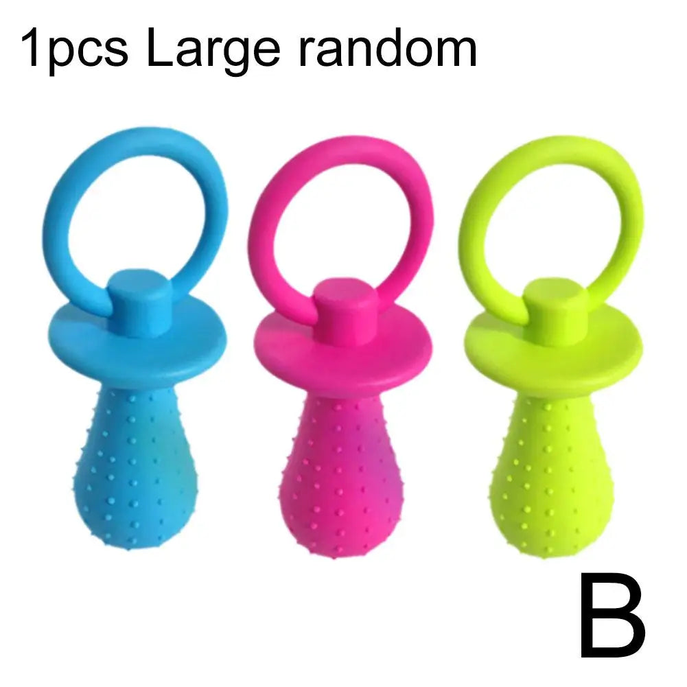 Rubber Dog Pacifier Toy for Teething
