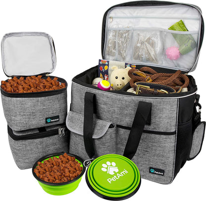 - Travel Pet Organizer – Large Diaper & Supply Bag for On-the-Go Care