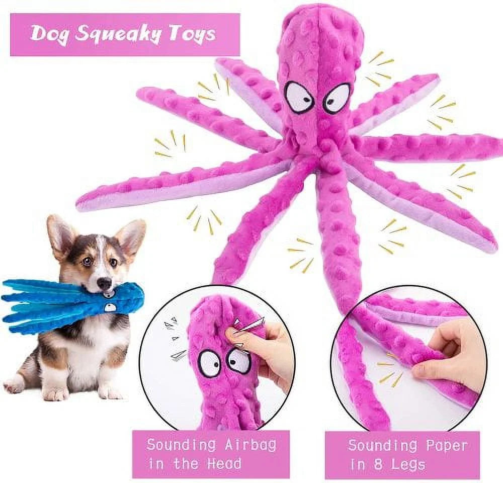 Squeaky Plush Dog Toy – Soft & Interactive Chew Treat for Small to Medium Pets