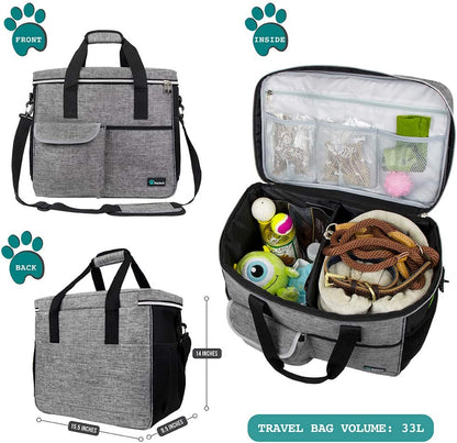 - Travel Pet Organizer – Large Diaper & Supply Bag for On-the-Go Care