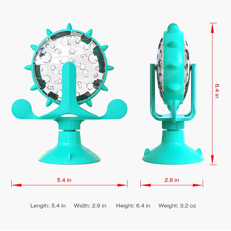 Interactive Treat Dispenser – Rotating Slow Feeder Toy for Cats & Dogs