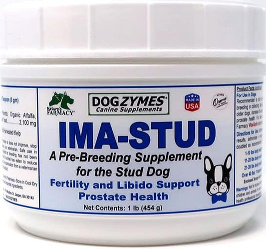 Ima Stud Daily Supplement Added to Food to Enhance the Libido, Performance, Sperm Cell Development and Vitality of the Stud Dog (1 Pound)