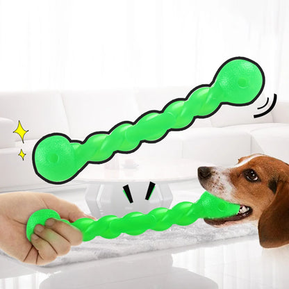 Durable Puppy Chew Toy – Soft Rubber Rod for Teething & Teeth Cleaning