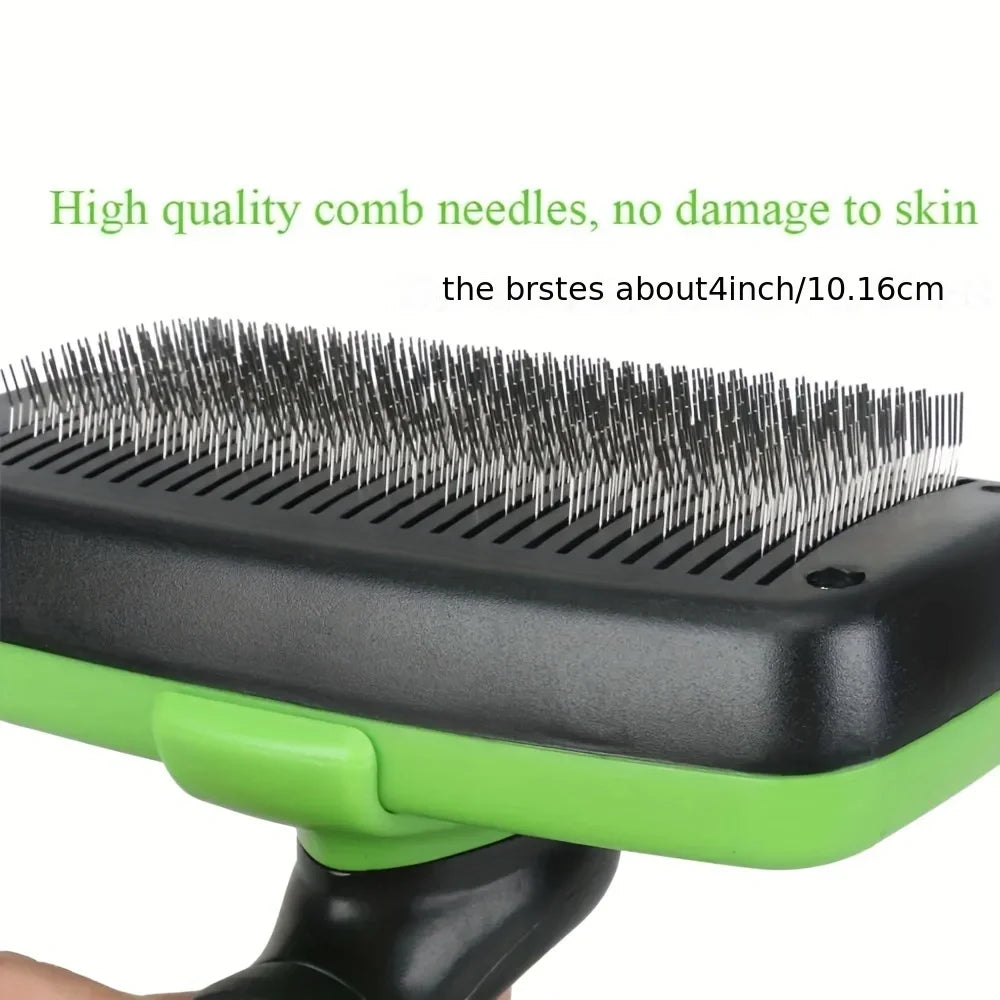 Self-Cleaning Pet Grooming Brush – Shedding Comb for Dogs & Cats