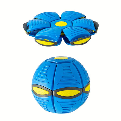 Durable Flying Saucer Ball – Elastic & Fun Dog Toy for Outdoor Play