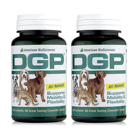 DGP, Joint Supplement for Dogs - Joint Support with Turmeric, Boswellia Extract & More - Quick Effect for Immediate Mobility Support - 60 All-Natural Chewable Pet Tablets (2 Pack)