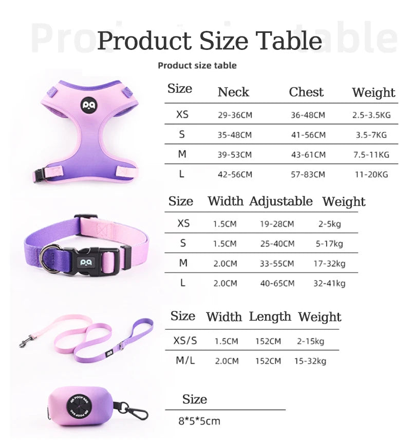 Breathable Pet Harness & Leash – Comfortable Walking Gear for Dogs & Cats