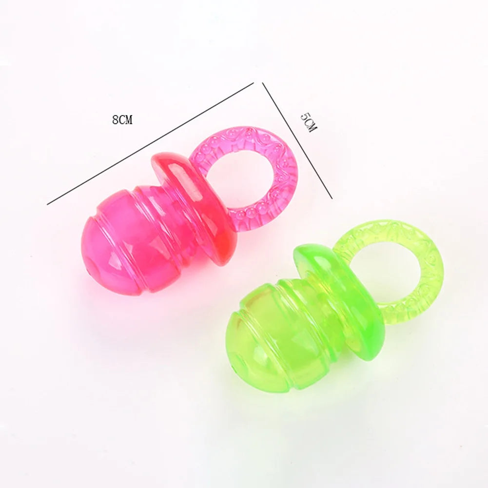 2-Pack TPR Pacifier Chew Toys – Stress-Relief & Teeth Grinding for Dogs