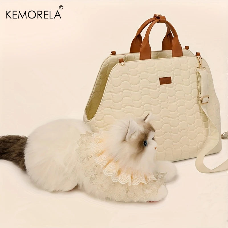 Breathable Four-Season Cat Shoulder Bag – Spacious & Portable Pet Travel Carrier