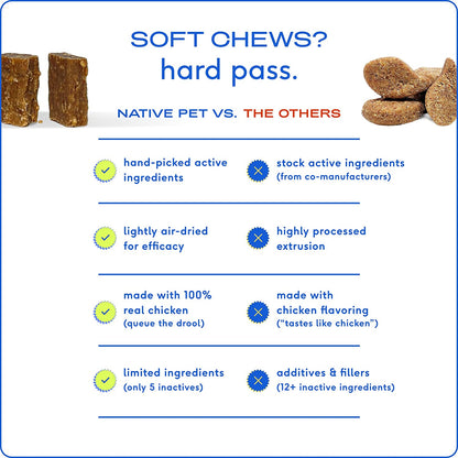 Native Pet Allergy Chews for Dogs | Natural Skin Allergy Relief - 30 Chews