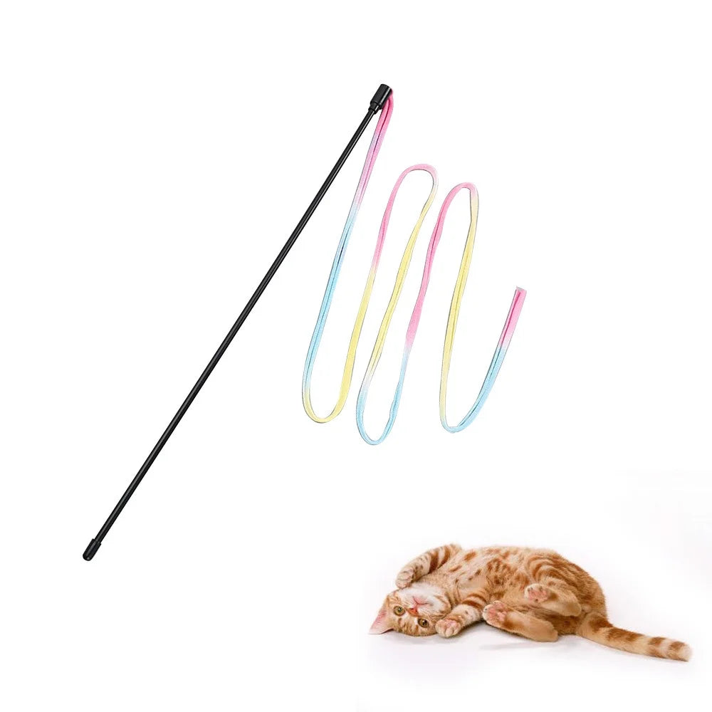 Colorful Pet Wand Toy – Multicolor Stick for Cats & Small Pets