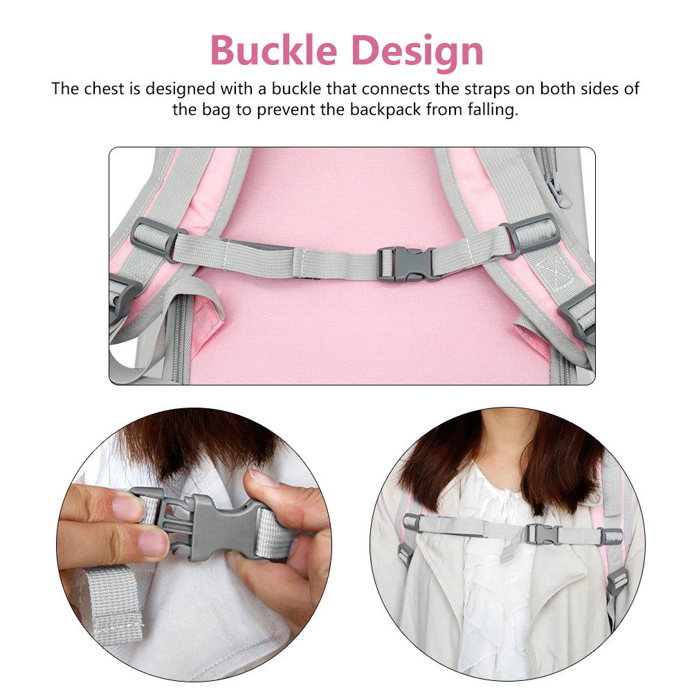 Breathable Pet Carrier Backpack – Comfortable Travel Bag for Cats & Small Dogs