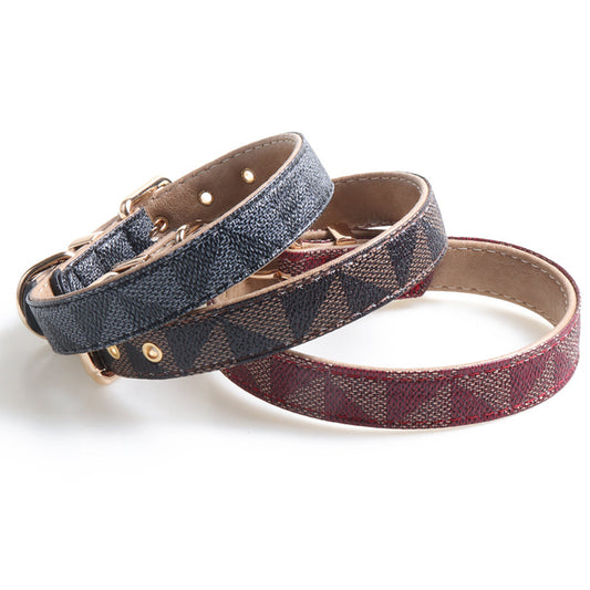 Exquisite Leather Fashion Dog Collar