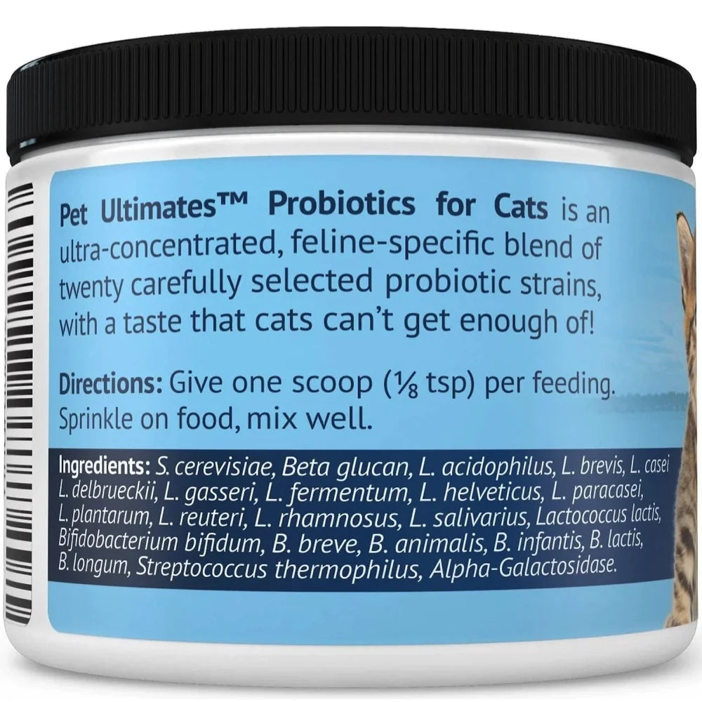 Cat Probiotics Powder with Digestive Enzymes for Cats Digestive Health Supplement 44g