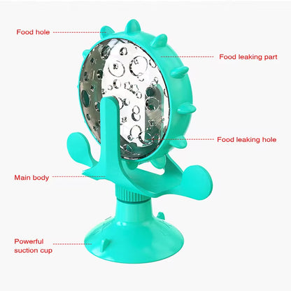 Interactive Treat Dispenser – Rotating Slow Feeder Toy for Cats & Dogs