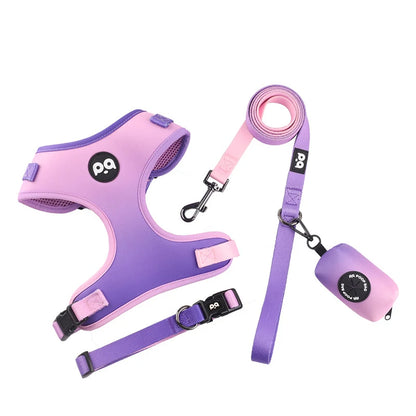 Breathable Pet Harness & Leash – Comfortable Walking Gear for Dogs & Cats