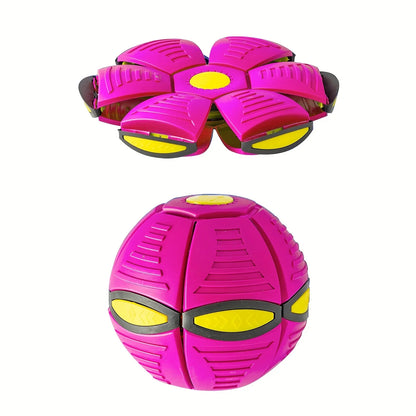 Durable Flying Saucer Ball – Elastic & Fun Dog Toy for Outdoor Play