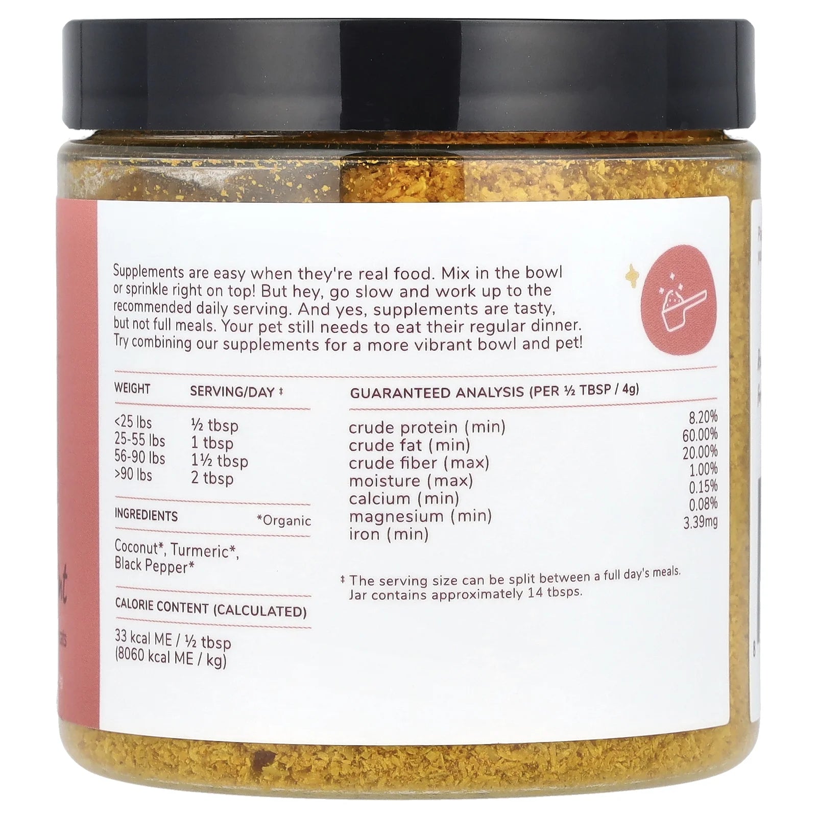 VET Formulated Natural Joint Care – Turmeric & Black Pepper Supplement for Pets, Made in USA