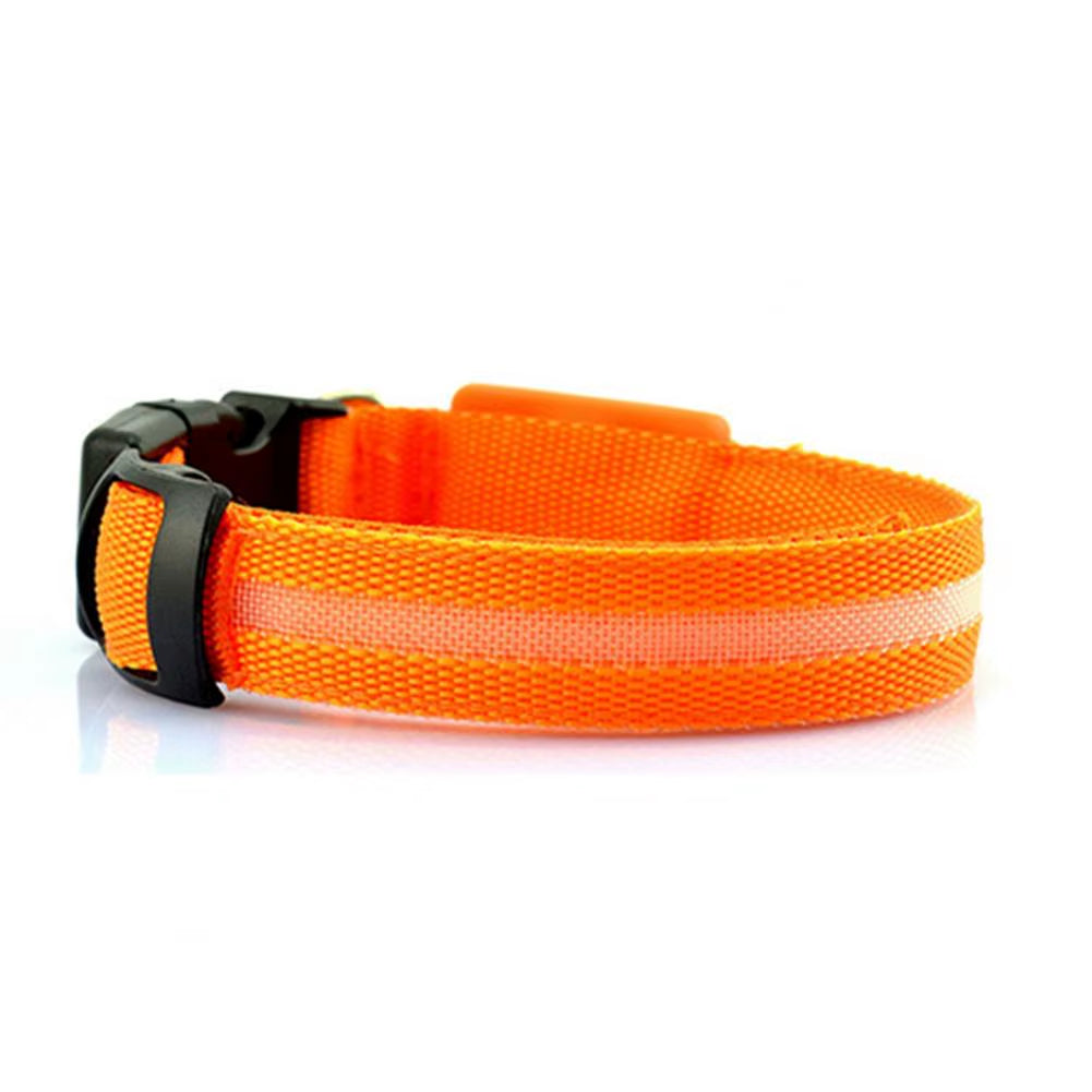 LED Light Pet Collar – Flashing Night Safety Reflective Harness for Dogs & Cats
