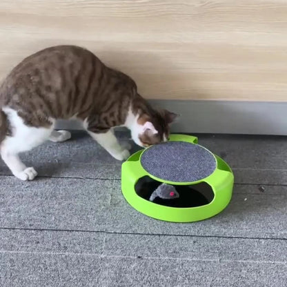 Interactive Mouse Scratch Pad – Bite-Resistant & Fun Catch Toy for Kittens