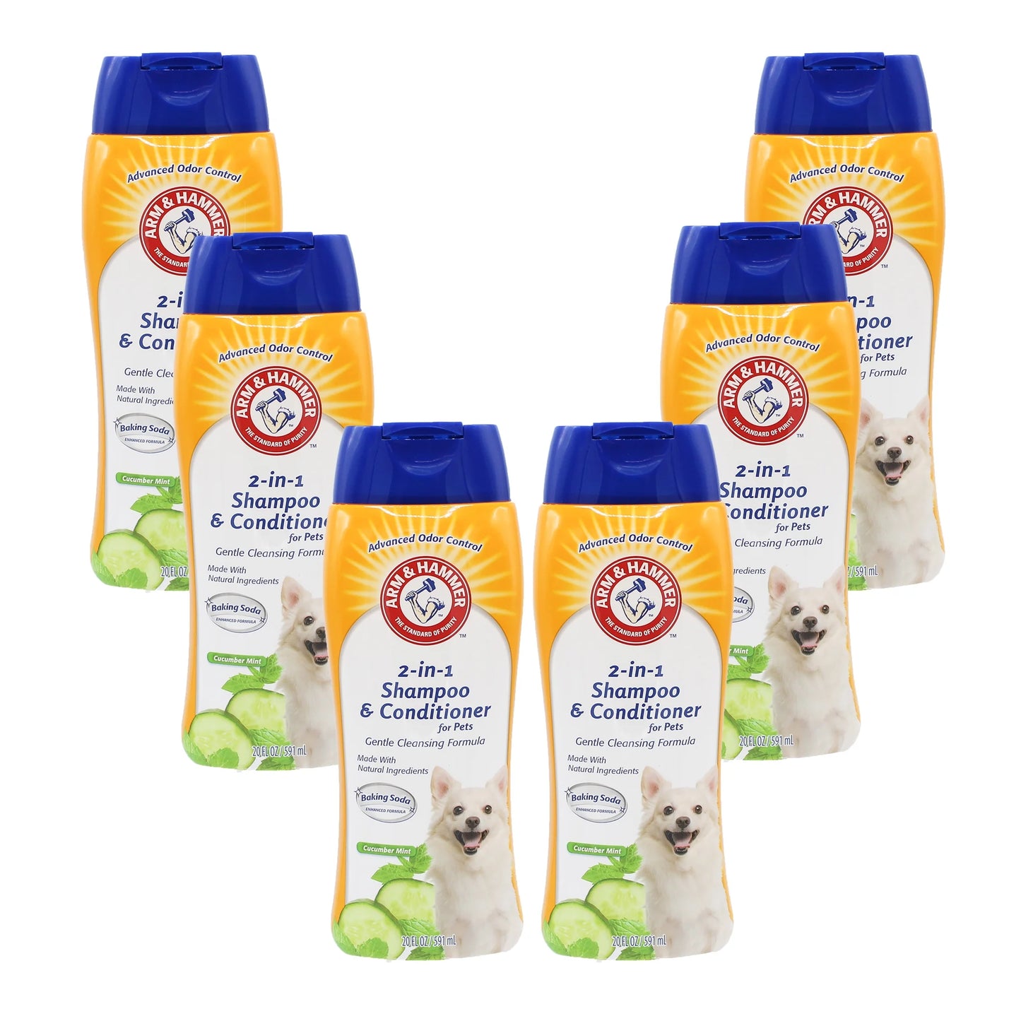 2 in 1 Dog Shampoo Cucumber Mint 590ml