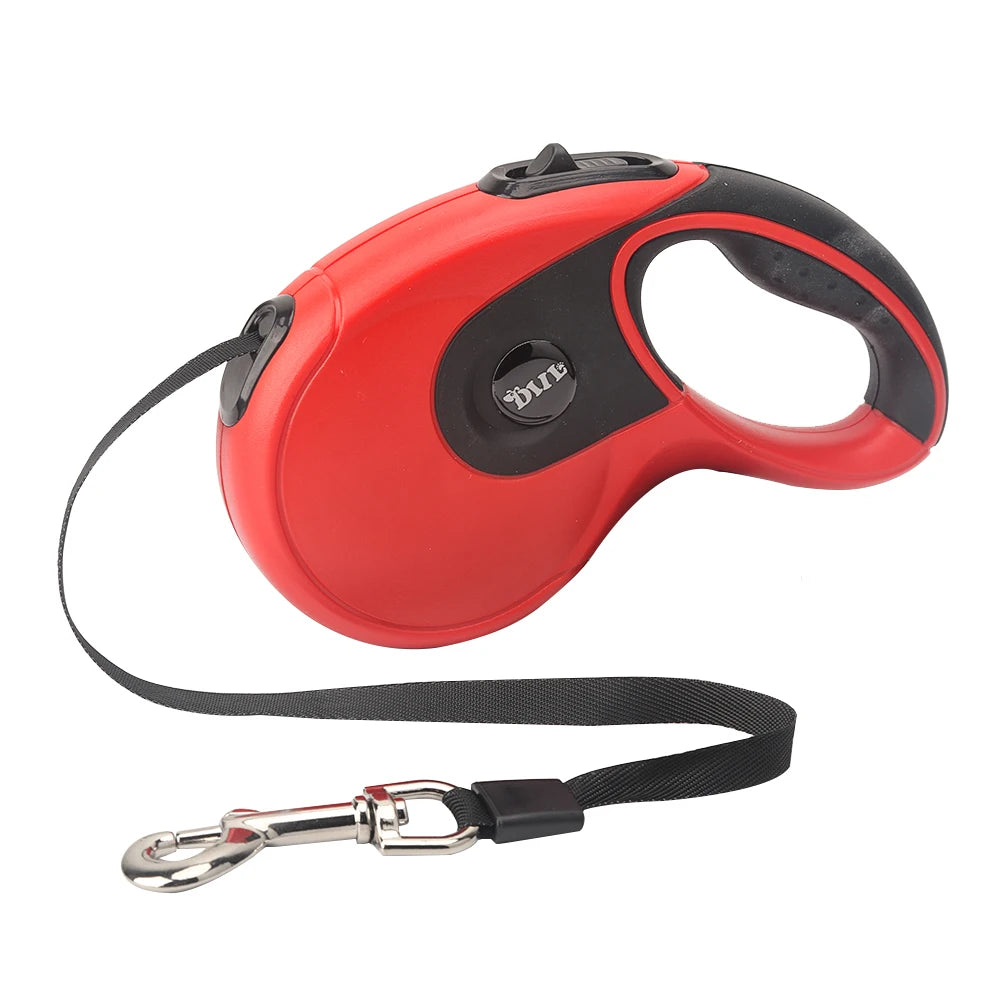 Retractable Dog Leash – 3M/5M Adjustable Lead with Poop Bag Dispenser