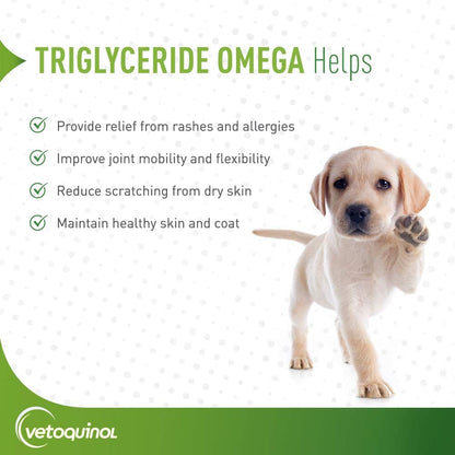 Triglyceride Omega Dog Supplement Capsules, Medium-Breed: 30-60 Lbs, 60Ct