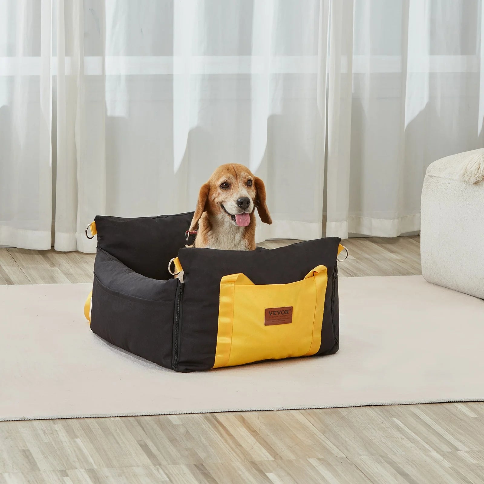 Dog Booster Car Seat Pet Car Seat for Small Dog up to 25LBS Black