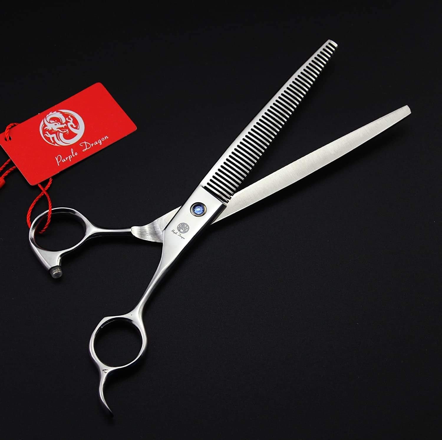 8 Inch Dog Hair Cutting, Curved and Thinning Scissor Shears Pet Grooming Tool Kit