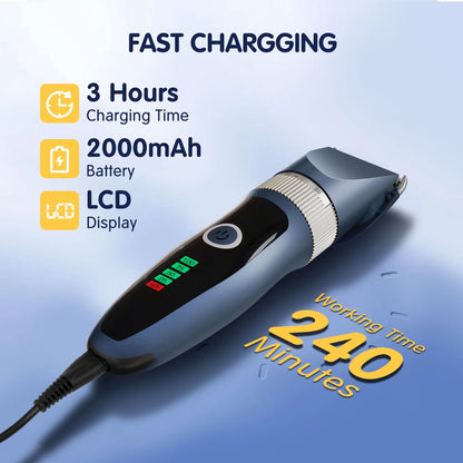 Quiet Electric Pet Clippers – Professional Grooming Kit for Dogs & Cats