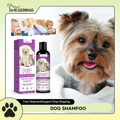 Soothing Dog Shampoo – PH-Balanced Flea Treatment & Hair Softening Wash