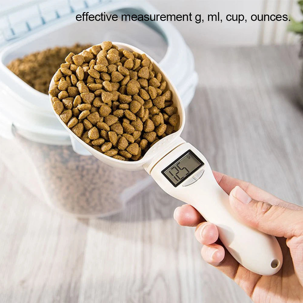 Digital Pet Food Scoop – Electronic Measuring Spoon with LED Display