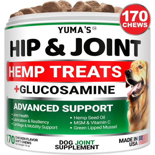 Advanced Dog Joint Supplement – YUMA’S Hemp & Glucosamine Blend