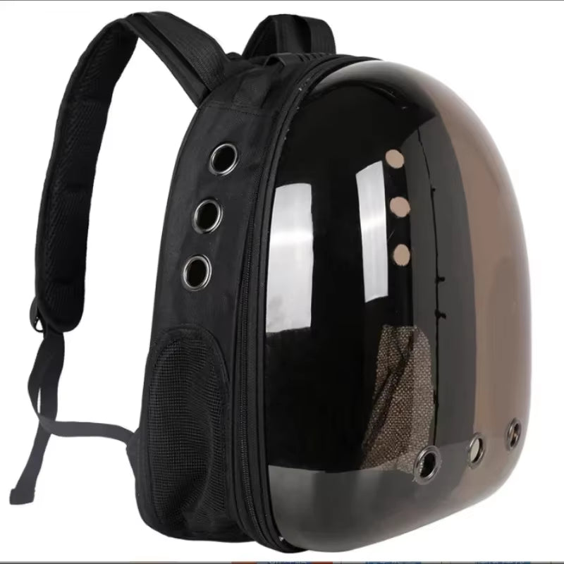 Transparent Pet Space Backpack – Breathable Travel Carrier for Cats & Small Pets