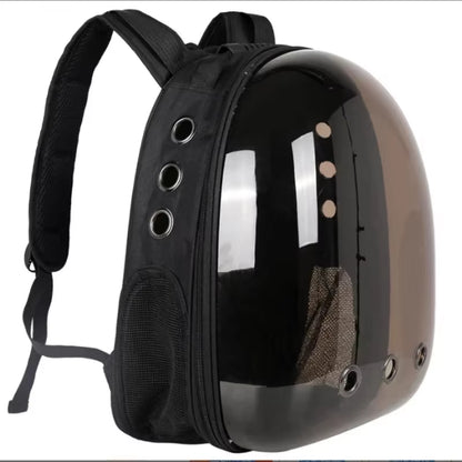 Transparent Pet Space Backpack – Breathable Travel Carrier for Cats & Small Pets