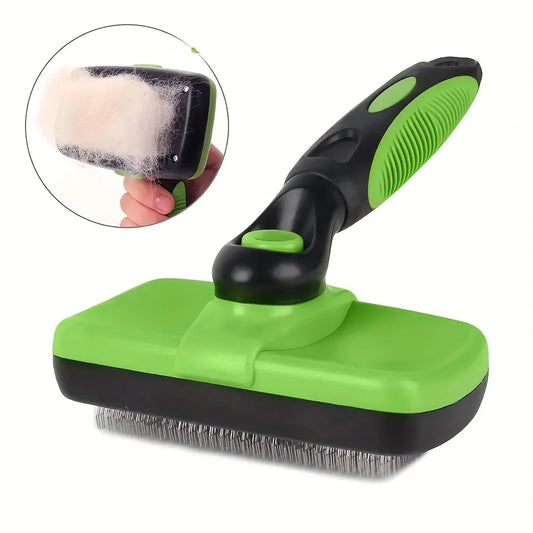Self-Cleaning Pet Grooming Brush – Shedding Comb for Dogs & Cats