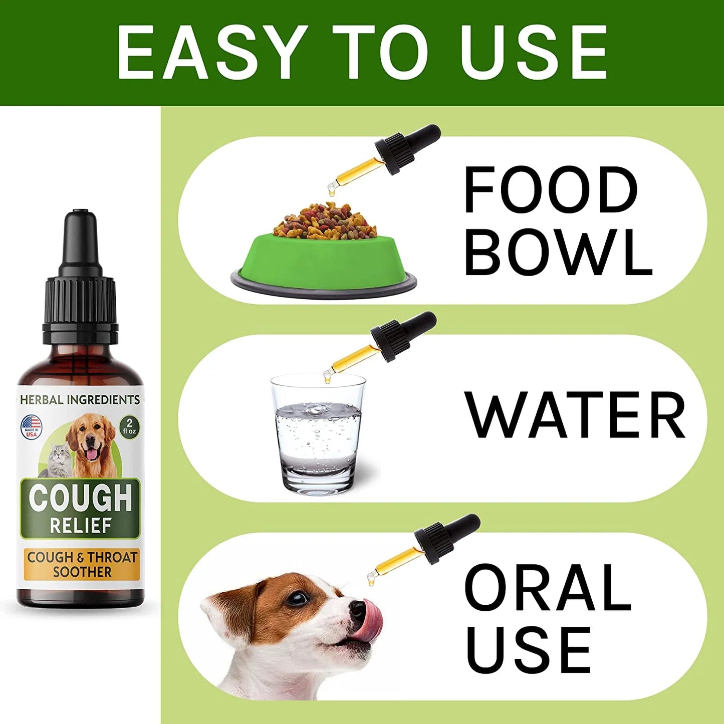 Cough Relief for Pets – Natural Throat Soother Drops for Dogs & Cats