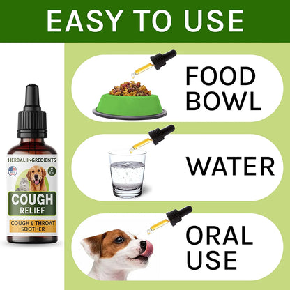 Cough Relief for Pets – Natural Throat Soother Drops for Dogs & Cats