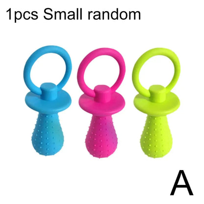 Rubber Dog Pacifier Toy for Teething