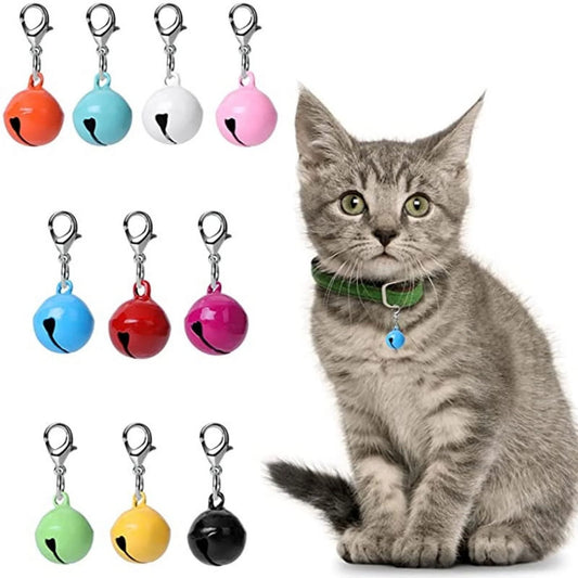 10-Pack Pet Collar Bells – Charming Accessories for Dogs & Cats