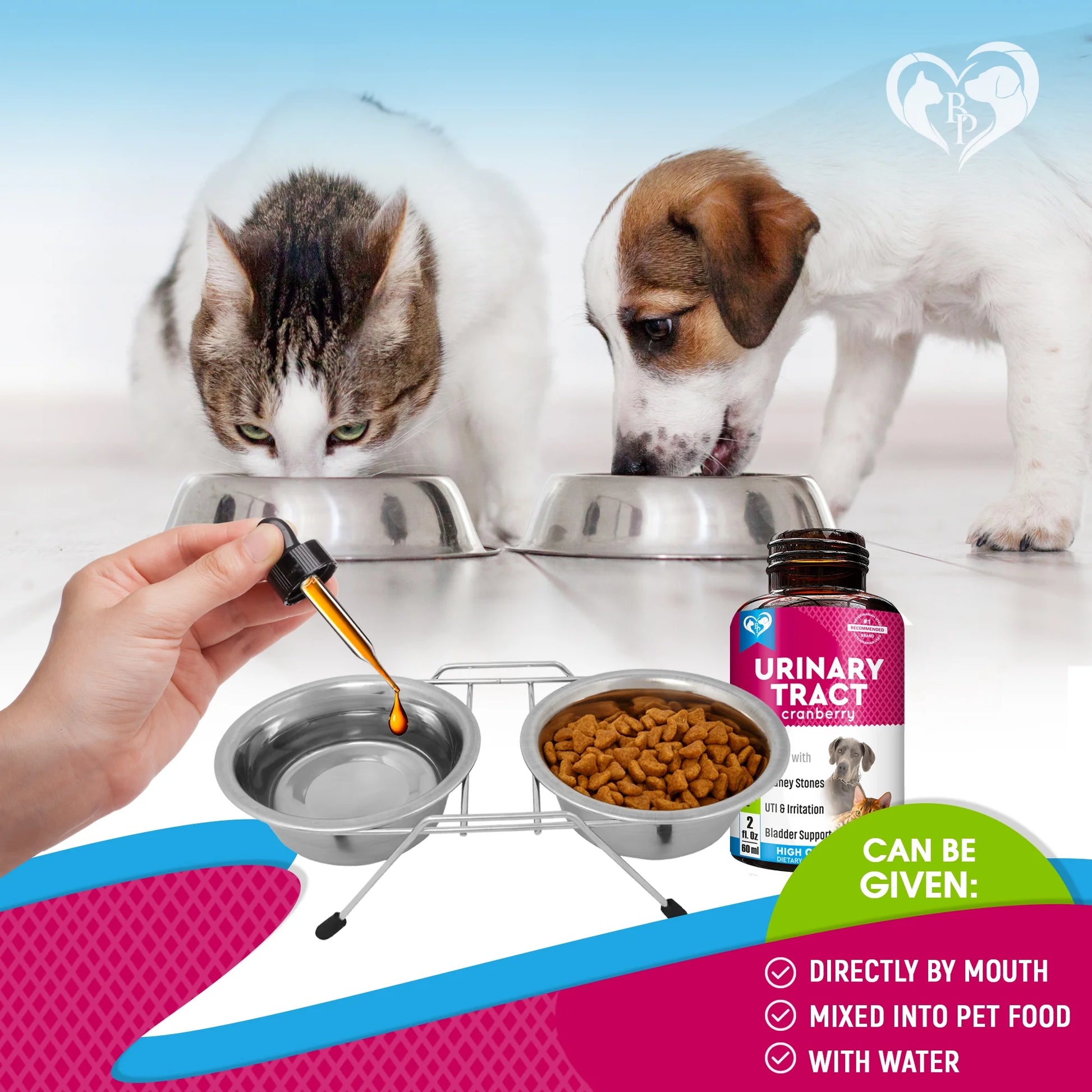 UTI & Bladder Support for Cats & Dogs – Natural Cranberry Kidney Care Drops