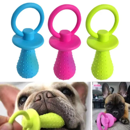 Rubber Dog Pacifier Toy for Teething