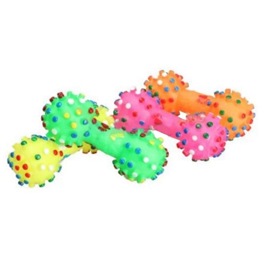 Soft Squeaky Rubber Bone – Fun & Colorful Chew Toy for Puppies & Cats
