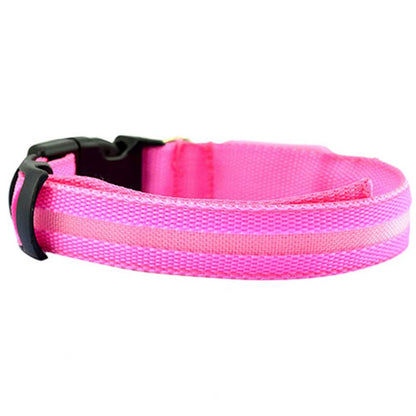 LED Light Pet Collar – Flashing Night Safety Reflective Harness for Dogs & Cats