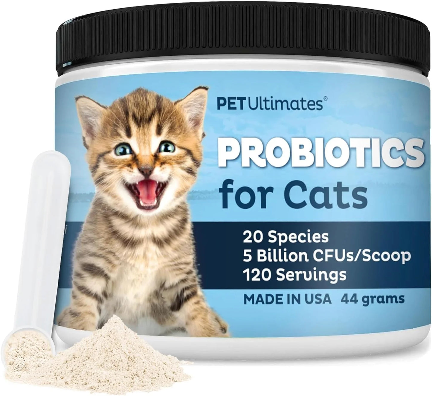 Cat Probiotics Powder with Digestive Enzymes for Cats Digestive Health Supplement 44g